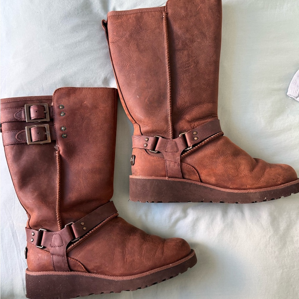 UGG Women's Chestnut Leather Winter Boots